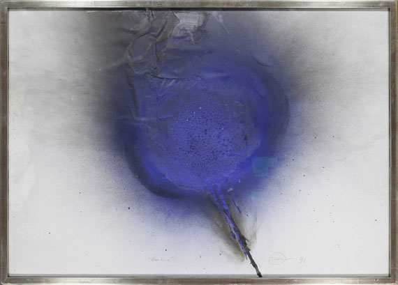 Otto Piene - Blue Rose - Rahmenbild