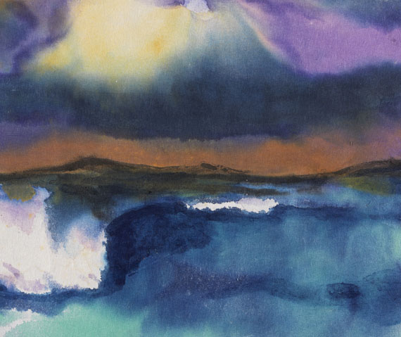 Emil Nolde - Sturzwelle unter violettem Himmel - Weitere Abbildung