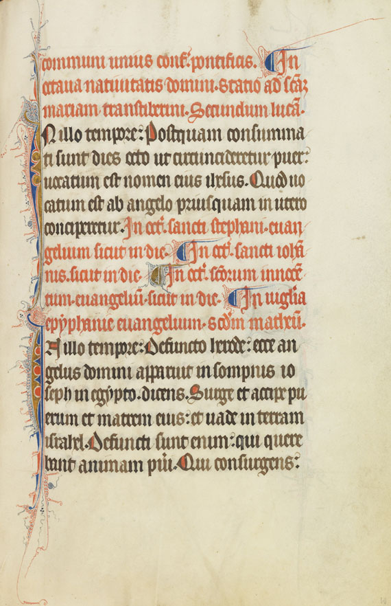  Manuskripte - Lektionar. Pergamenthandschrift, Frankreich um 1325-50 - Weitere Abbildung
