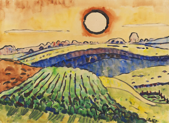 Karl Schmidt-Rottluff - Felder und Sonne