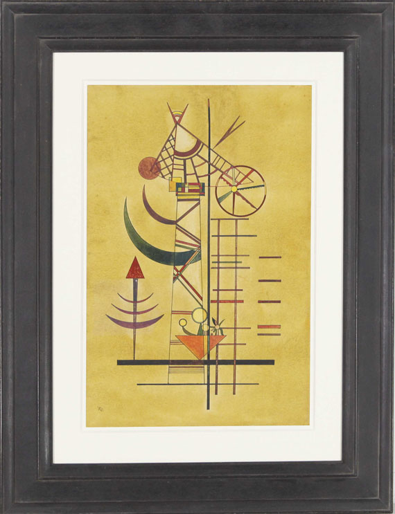 Wassily Kandinsky - Gebogene Spitzen - Rahmenbild