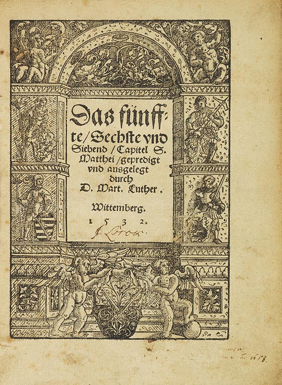 Martin Luther - Das fünffte, Sechste und Siebend Capitel S. Matthei