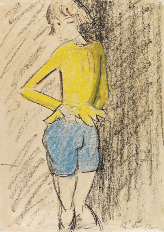 Otto Mueller - Maschka (Mädchen in gelber Jacke, Zirkusmädchen)
