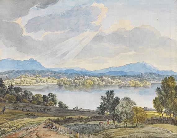 Wilhelm von Kobell - Blick über den Staffelsee