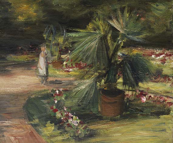 Max Liebermann - Garten mit Palme und zwei weiblichen Figuren - Weitere Abbildung