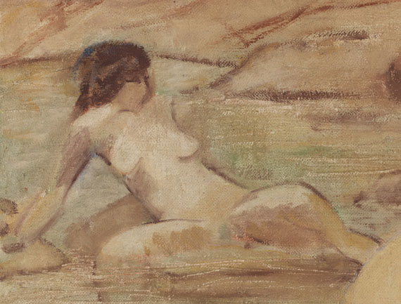 Otto Mueller - Drei badende Mädchen - Weitere Abbildung