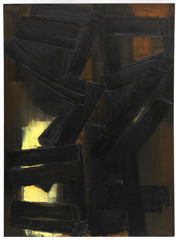 Pierre Soulages - Peinture 92 x 65 cm, 3 août 1954