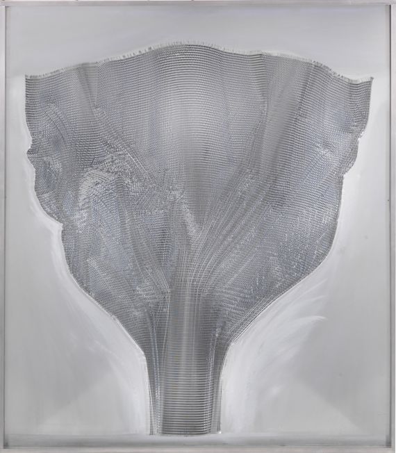 Heinz Mack - Silberfächer (Lichtblume) - Rahmenbild