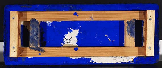 Yves Klein - Monochrome bleu sans titre - Rückseite