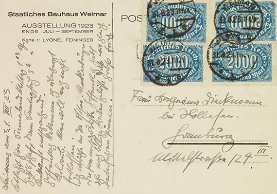 Lyonel Feininger - Bauhaus-Postkarte Nr. 1 - Weitere Abbildung