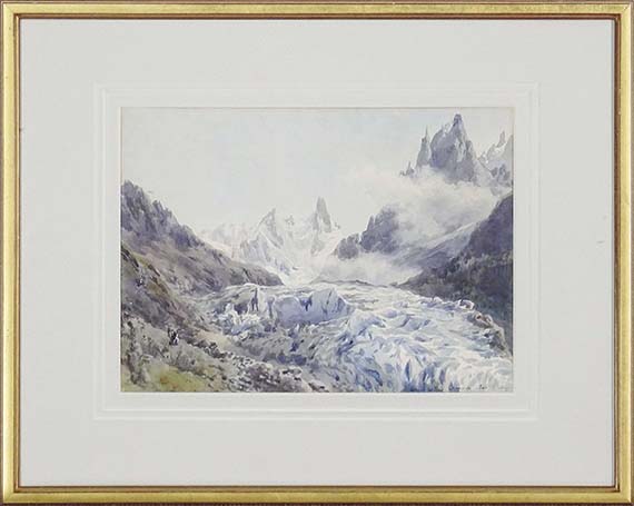 Edward Theodore Compton - Glacier des Bois, Chamonix - Rahmenbild