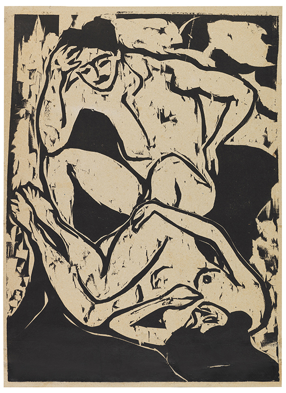 Ernst Ludwig Kirchner - Nacktes Paar auf einem Kanapee