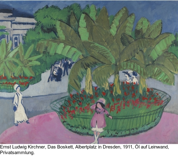 Ernst Ludwig Kirchner - Das Boskett in Dresden - Weitere Abbildung