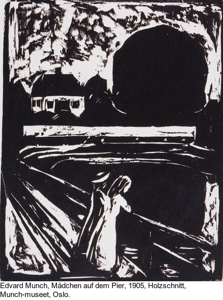 Edvard Munch - Mädchen auf der Brücke - Weitere Abbildung