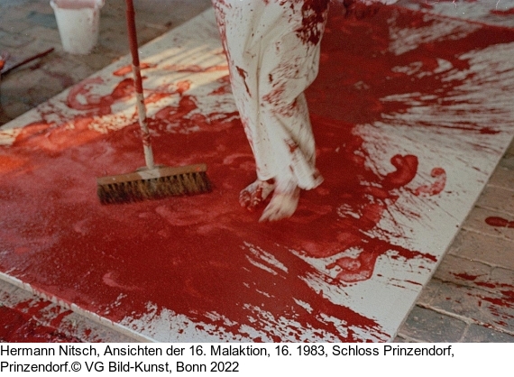 Hermann Nitsch - Schüttbild (19. Malaktion 1986) - Weitere Abbildung