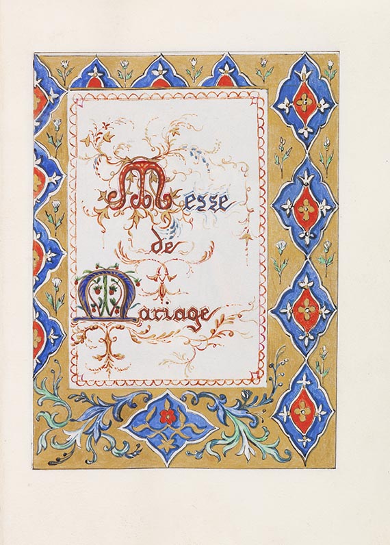  Manuskripte - Messe de Mariage. Prachthandschrift - Weitere Abbildung