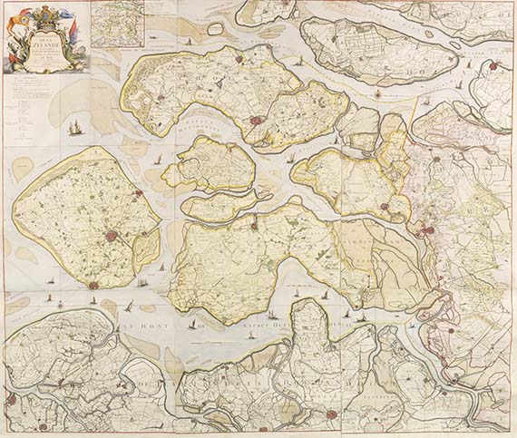 Georges-Louis Le Rouge - Topographie de Zelande (wall map)