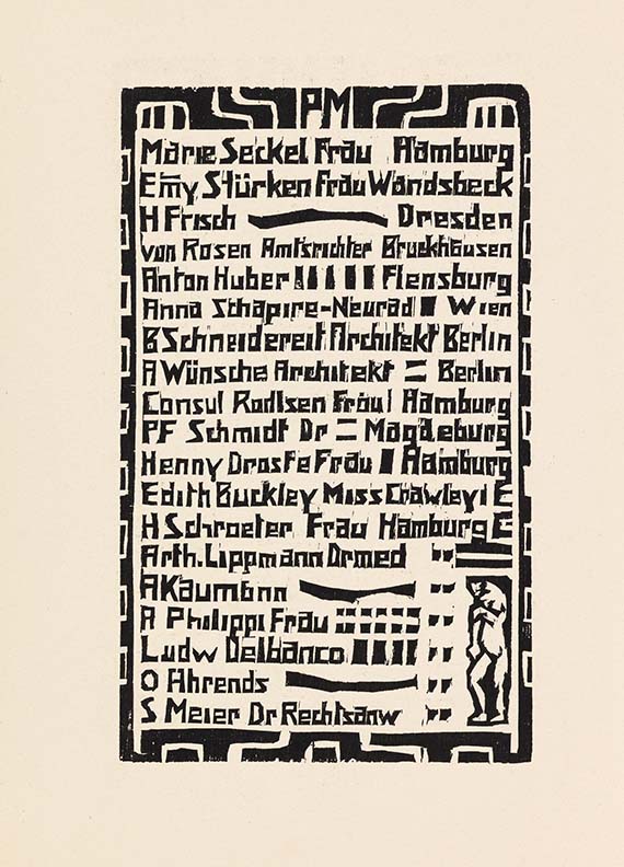  Ausstellungskatalog - Katalog zur Ausstellung der K.G. "Brücke" in der Galerie Arnold, Dresden, Schloßstraße - Weitere Abbildung