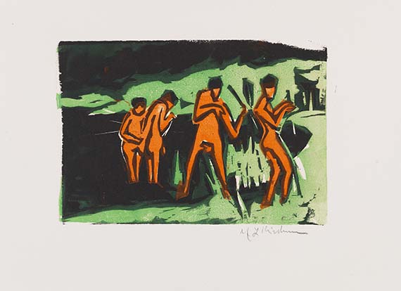  Mappenwerk / Portfolio - 5. Jahresmappe der Künstlergruppe "Brücke", gewidmet Ernst Ludwig Kirchner - Weitere Abbildung
