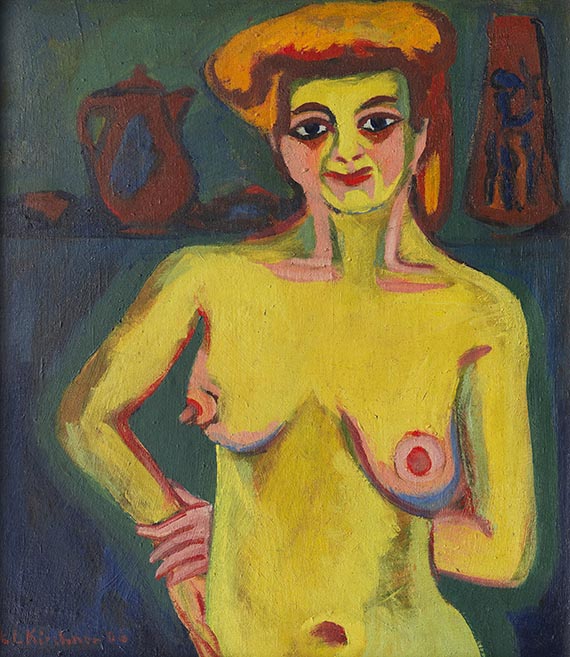 Ernst Ludwig Kirchner - Das blaue Mädchen in der Sonne