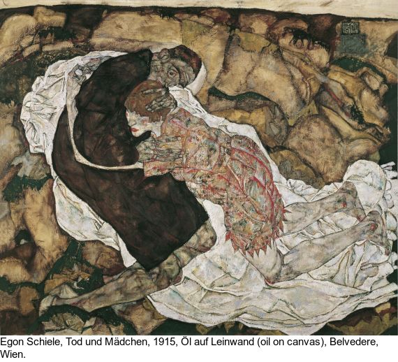 Egon Schiele - Paar in Umarmung - Weitere Abbildung