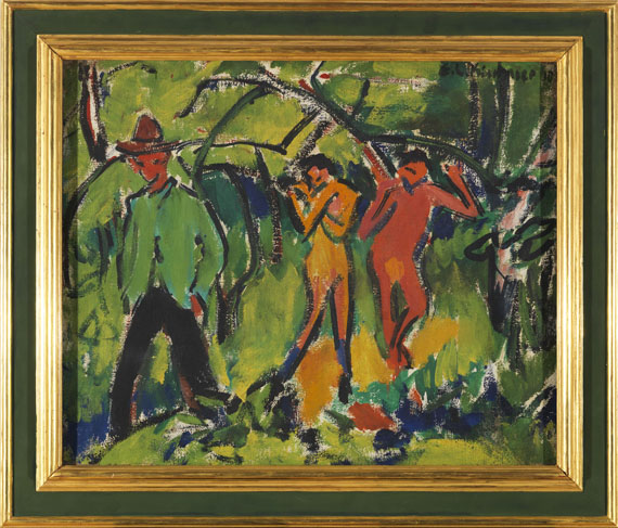 Ernst Ludwig Kirchner - Im Wald - Rahmenbild