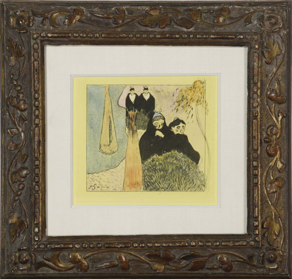 Paul Gauguin - Les vieilles filles à Arles - Rahmenbild