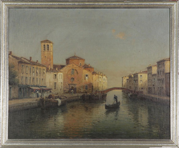 Antoine Bouvard - Venezianischer Kanal - Rahmenbild