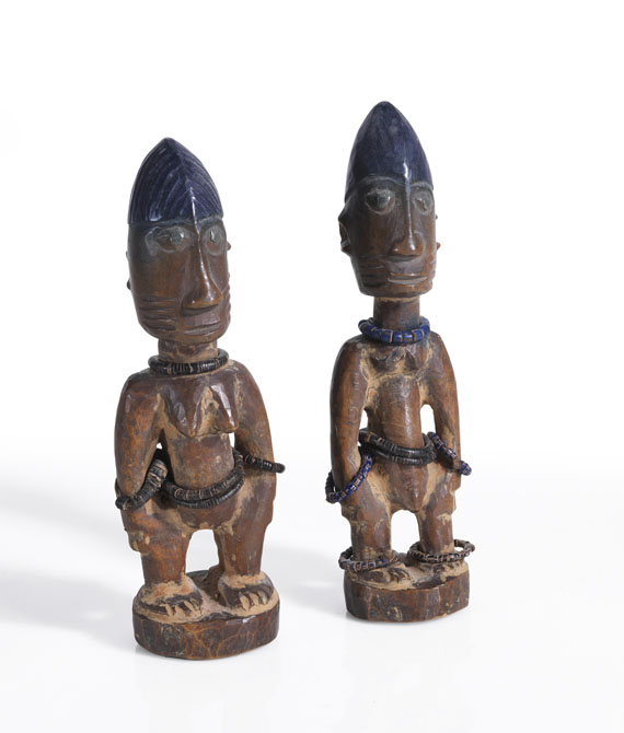   - Zwillingsfigurenpaar (ere ibeji). Yoruba, Nigeria - Weitere Abbildung