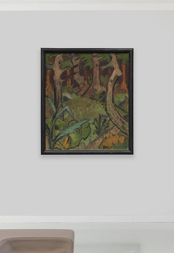 Otto Mueller - Waldinneres mit Blume - Weitere Abbildung