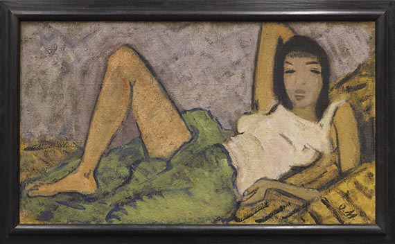 Otto Mueller - Mädchen auf dem Kanapee - Rahmenbild