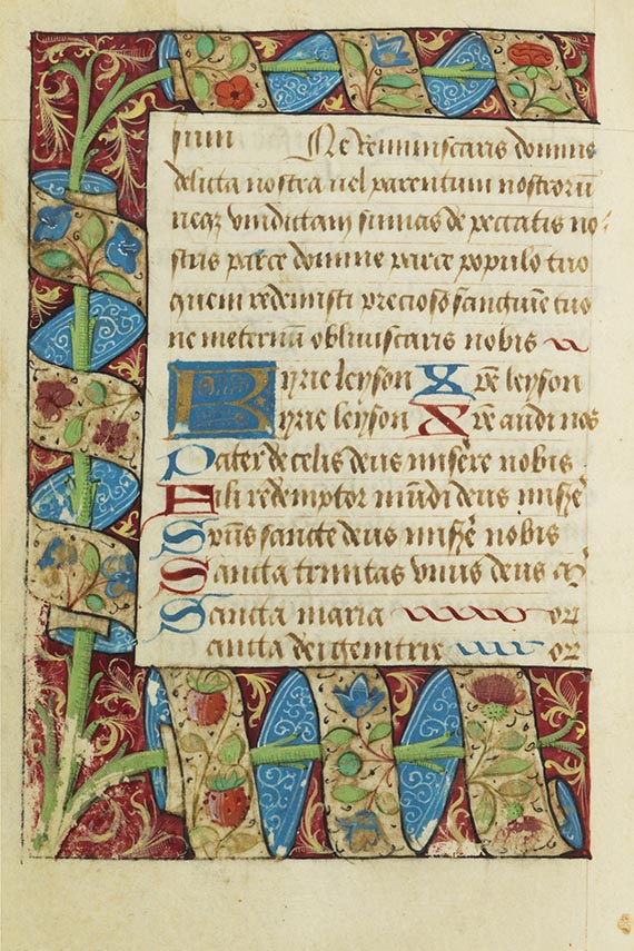  Stundenbuch - Stundenbuch-Manuskript (Fragment), Frankreich - Weitere Abbildung