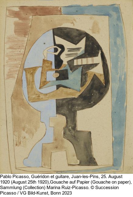 Pablo Picasso - Guéridon, guitare et compotier - Weitere Abbildung