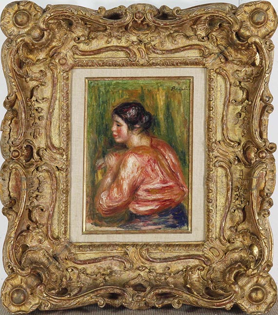 Pierre-Auguste Renoir - Jeune femme brune assise - Rahmenbild