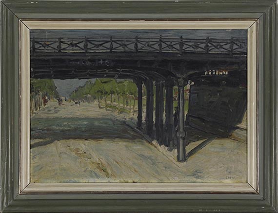 Otto Dix - Eisenbahnbrücke (Brücke in Dresden) - Rahmenbild