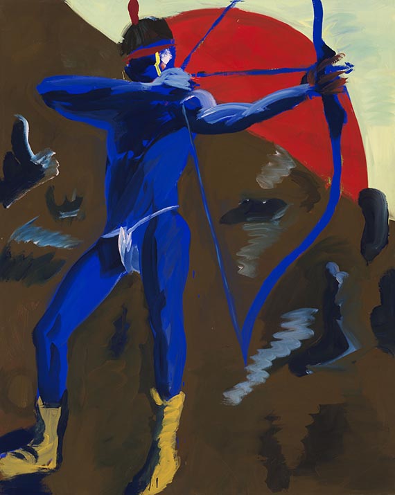 Rainer Fetting - Blue Indian (selbst)