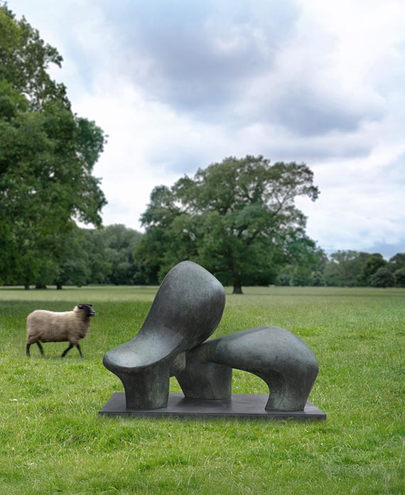 Henry Moore<br />Working Model for Sheep Piece, 1971