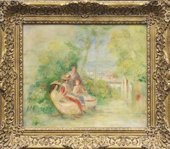Pierre-Auguste Renoir - Jeunes femmes dans un jardin - Rahmenbild