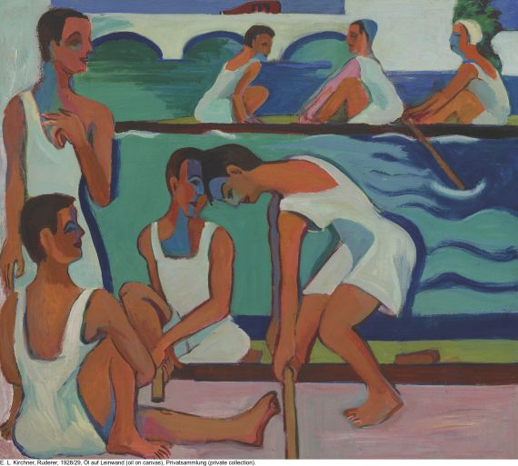 Ernst Ludwig Kirchner - Sportler im Segelhafen