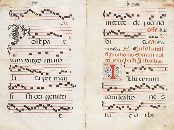 Antiphonar - Lateinisches Noten-Manuskript