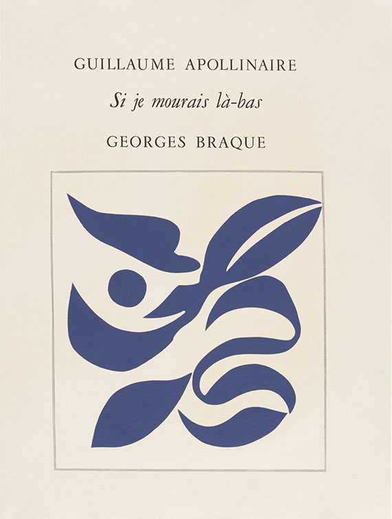 Georges Braque - Guillaume Apollinaire, Si je mourais là-bas - Weitere Abbildung