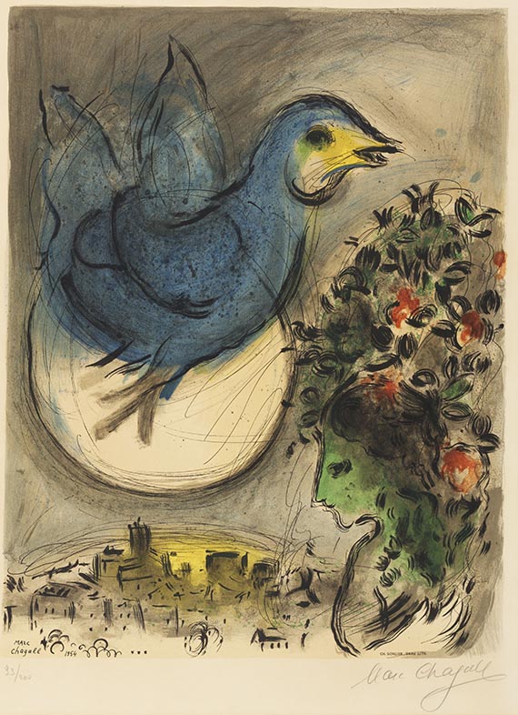 Marc Chagall - Der blaue Vogel