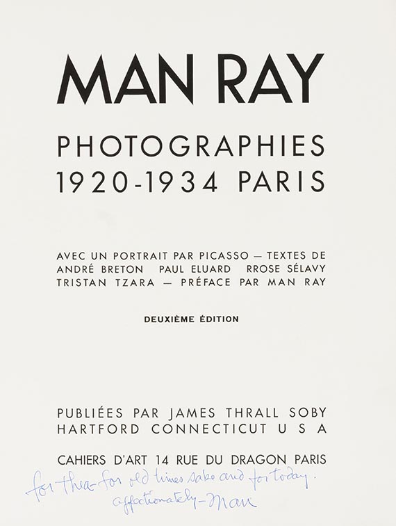  Man Ray - Photographies 1920 - 1934 Paris - Weitere Abbildung