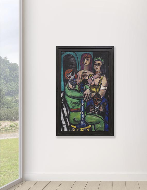 Max Beckmann - Großer Clown mit Frauen und kleiner Clown - Weitere Abbildung