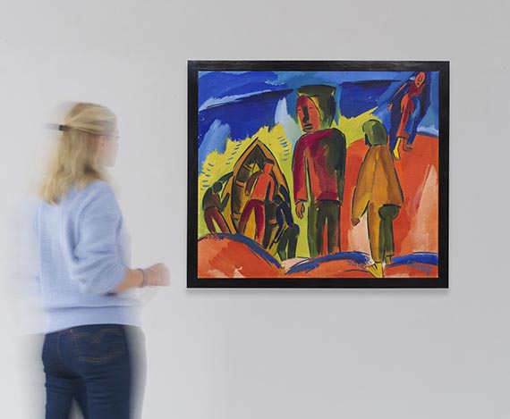 Karl Schmidt-Rottluff - Fischer auf der Düne - Weitere Abbildung