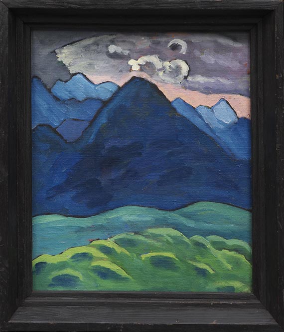 Gabriele Münter - Blauer Kegelberg - Rahmenbild