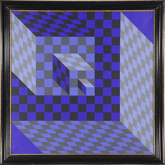 Victor Vasarely - Felhoe - Rahmenbild