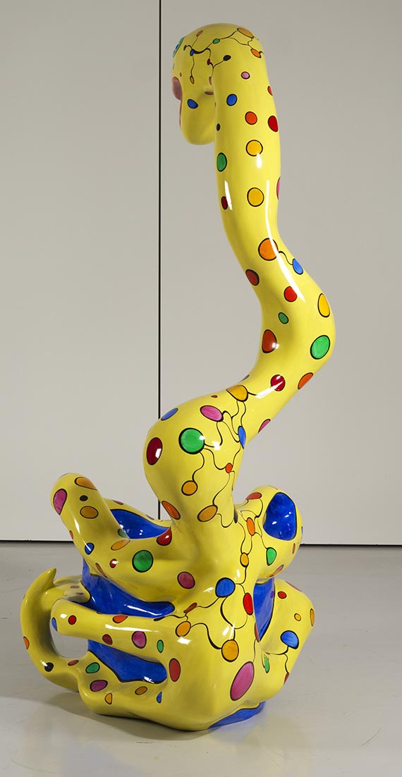 Niki de Saint Phalle - Pouf serpent jaune