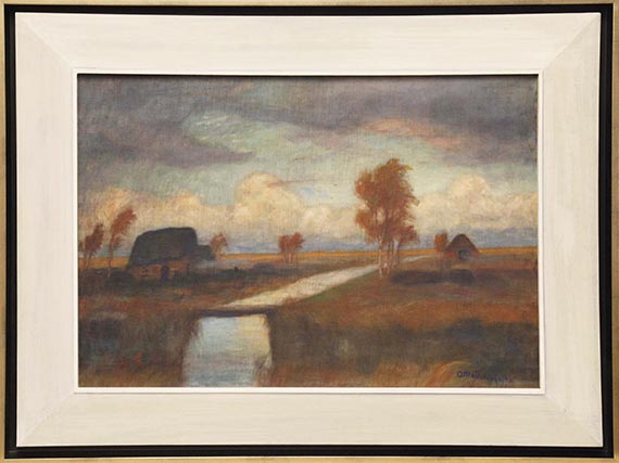 Otto Modersohn - Moorlandschaft - Rahmenbild