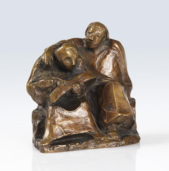 Ernst Barlach - Die lesenden Mönche I (Unterweisung) - Weitere Abbildung